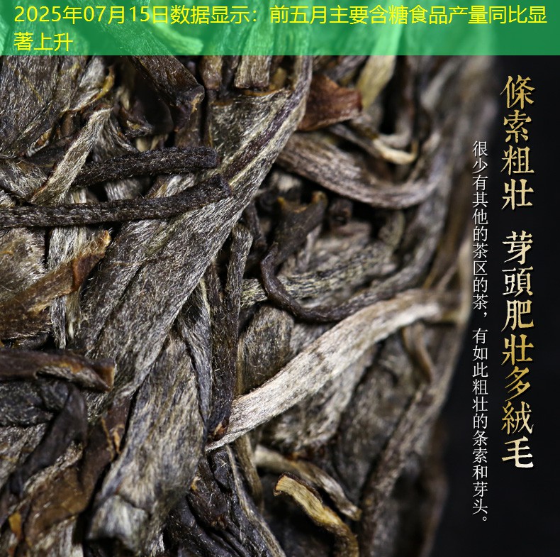 2025年07月15日数据显示：前五月主要含糖食品产量同比显著上升